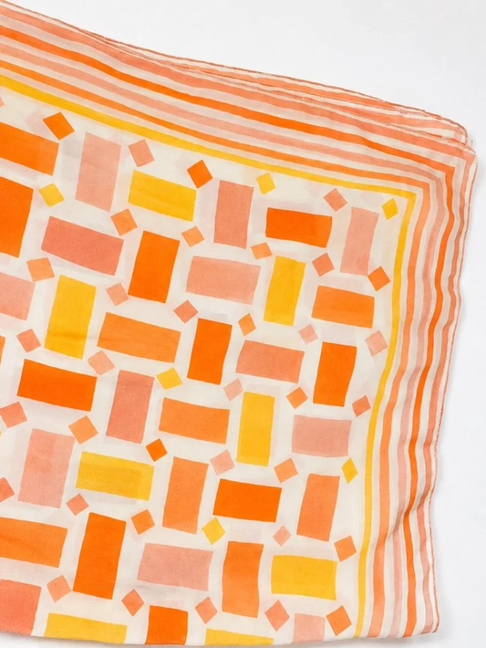 Mod Pop! Vintage Vera Neumann Geometric Scarf Made in USA 29
